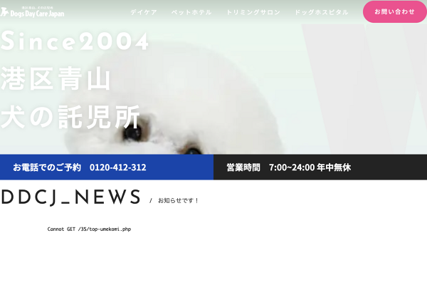 犬の託児所 Dogs Day Care Japan